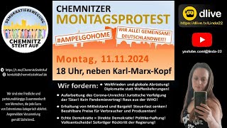 Chemnitzer Montagsprotest  11112024 [upl. by Gala]