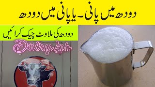 How To Test Fake Milk  Water or Chemical Milk Adulteration Test Method  Dairy Lab [upl. by Laup]