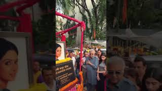 Bonny Kapoor amp Khushi Kapoor Inaugurate The Sridevi Kapoor Chowk [upl. by Rexer]