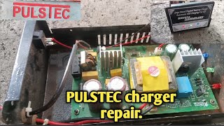 Pulstec 12 volt battery charger repair  12 volt 6 Ampere SMPS battery charger repair [upl. by Aitel]