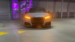 Audi RS3 5Zylinder Turbo Raw Loud Sound ASMR No OPF Launch Control Pure Soundcheck  Phantom Racing [upl. by Trefler]