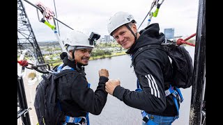 Matagarup Zip amp Climb with Danny Green [upl. by Uon741]