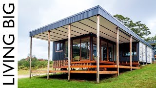 Shipping Container Home Designed For Sustainable Family Living [upl. by Ferren]