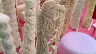 Camel bone carving art [upl. by Sucramraj]