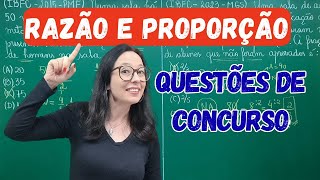 RAZÃO E PROPORÇÃO  Questões de Concurso Público [upl. by Thayne]