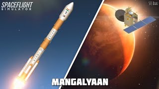 Mangalyaan  Mission Mars  Animated in Spaceflight simulator  PSLVC25  SFS [upl. by Waylen482]