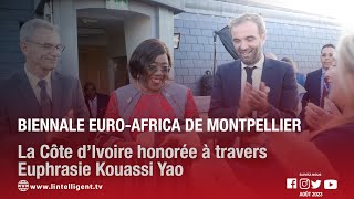 Biennale EuroAfrica de Montpellier  la Côte d’Ivoire honorée à travers Euphrasie Kouassi Yao [upl. by Marcellina]