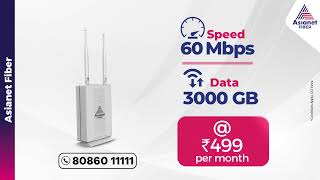 Asianet Fiber Broadband presents attractive internet plans [upl. by Fidellia759]