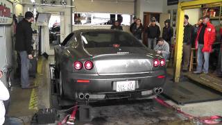 Ferrari 612 SCAGLIETTI on the DYNO [upl. by Annahavas]