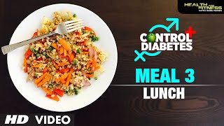 CONTROL DIABETES  Meal 03 Lunch  Program by Guru Mann [upl. by Hanikas862]