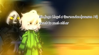 Ninjago Lloyd amp Garmadonreact to each others10past react to futureGacha NinjagoAsha gacha [upl. by Einoj]