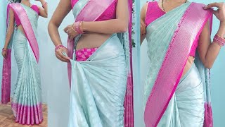 banarashi silk saree draping basic tips and tricks for beginners  silk saree wearing hacks [upl. by Timmy]