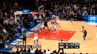 Deron Williams Clutch 3 to Put Nets up 6 vs Knicks [upl. by Malina]