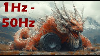 1 to 50 Hz Subwoofer Test  Ultra Low Frequency Bass Test [upl. by Akeimat383]