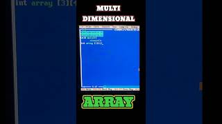 MULTI DIMENSIONAL ARRAY  ARRAY  C LANGUAGE  C PROGRAMMING  SNOW LIFE CODING coding learnc [upl. by Fernand363]