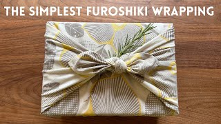 The simplest Furoshiki gift wrapping Otsukai Tsutsumi  How to wrap a box [upl. by Othe]