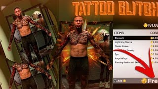 NEW NBA 2K22 FREE UNLIMITED TATTOO GLITCH HOW TO GET ALL TATTOOS FOR FREE CURRENTampNEXT GEN [upl. by Ewall]