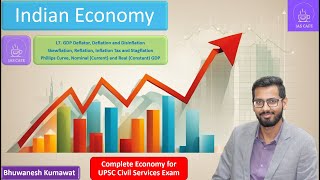 L7 Indian Economy I UPSC CSEIAS I GDP Deflator Deflation Disinflation Reflation Phillips Curve [upl. by Aryhs]