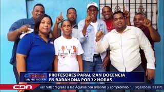 Profesores paralizan docencia en Barahona por 72 horas [upl. by Orran]