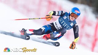 Mikaela Shiffrin shines in second Giant Slalom run at Killington World Cup  NBC Sports [upl. by Zalucki]