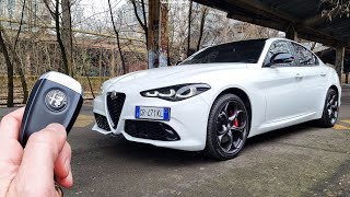 Alfa Romeo Giulia Tributo Italiano 20 TURBO 280 Q4 TEST Bellissimo 4k [upl. by Scheck186]