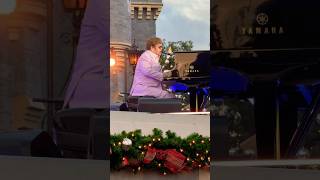 Elton John filming live at Magic Kingdom shorts disney eltonjohn christmas [upl. by Edik]