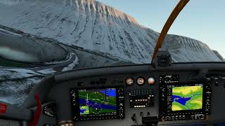 BIIS Isafjordur Iceland full approach pattern and landing MSFS [upl. by Dorthy200]