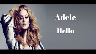 Adele  Hello Lyrics [upl. by Aserahs]