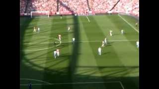 Kieran Gibbs goal vs Aston Villa  Filmed from the stands [upl. by Asaph]