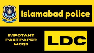 Islamabad Police LDC past paper MCQs [upl. by Ilatfan]