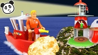 ⭕ FEUERWEHRMANN SAM 🚤 Der Leuchtturm 🚤 Pandido TV [upl. by Cirdnek142]