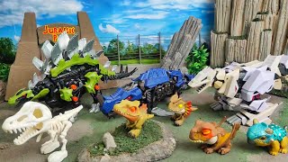 Unboxing Review Jurassic World ASMR  Giant Dinosaurs Egg Mystery box Robot Trex Spinosaurus [upl. by Windzer]