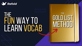 Better than flashcards for vocab growth  The Goldlist Method  Refold Tutorials [upl. by Micheline243]