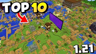 🔥 TOP 10 BEST Seeds for NEW Minecraft 121 [upl. by Nahtonoj874]