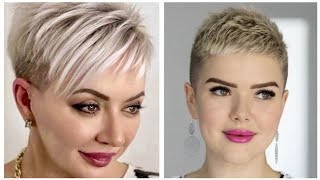 Hottest short pixie cuts l short pixie Hairecuts designs ideas For women 2023 very short pixie cuts [upl. by Demmy457]