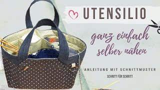 Utensilio selber nähen – Schritt für Schritt Anleitung mit Schnittmuster [upl. by Tasha]