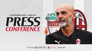 Pioli e Kjær LIVE  Conferenza stampa  LiverpoolMilan [upl. by Yerhpmuh]