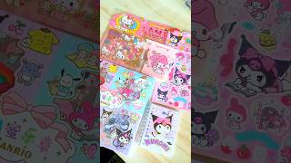 CUTE Stationery Shopping  Sanrio Haul 💜💗 [upl. by Anesuza]