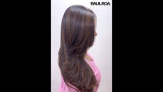 Mechas Color Miel shortvideo  RAUL ROA ESTILISTA [upl. by Borras]