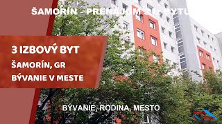 PRENÁJOM 3 IZ BYT ŠAMORÍN GR CENTRUM [upl. by Gabbi]