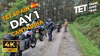 TET Trans Euro Trail SPAIN 🇪🇸 Cantabria DAY 1 [upl. by Liagibba]