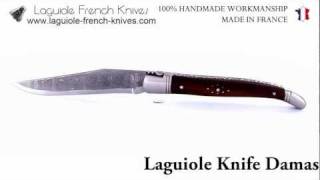 Laguiole Knife Damascus Handmade Blade with its Ironwood Handle from Arizona USA [upl. by Schlessel]