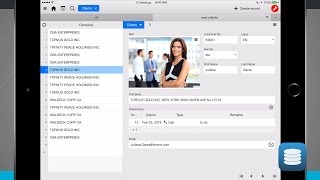 Ninox Database iPad App Demo [upl. by Helsie]