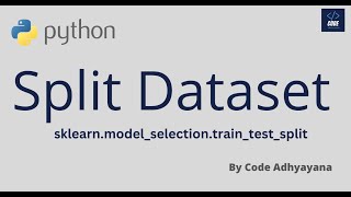 Split Dataset into Train and Test  Python  ML [upl. by Cirted]