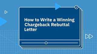 How to Write a Winning Chargeback Rebuttal Letter [upl. by Randee]