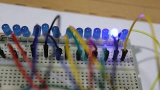 Part A Basic working of 4017  Cascade and make 25 LED chaser circuit [upl. by Aienahs]