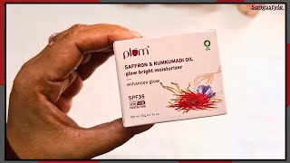 Plum Saffron amp Kumkumadi oil glow bright moisturizer review in HindiSangsstyle [upl. by Richmond]