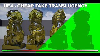 Unreal Engine 4  Fake Translucency [upl. by Zachar]