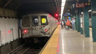 MTA R46 N Train leaving Atlantic AvBarclays Center [upl. by Yul]