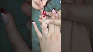 Nail art  Red colour 😍Polygel frenchnailart youtube ytshorts trending viral [upl. by Alissa389]